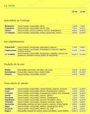 Menu La Pizza au Feu de Bois - les pizzas