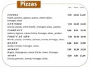 Menu Le Bernardo - Les pizzas: créole, éxotique...