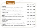 Menu Le Bernardo - Les pizzas: royale, sicile