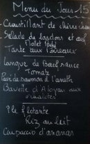 Menu Le Bistrot de tutelle - Un extrait de la carte