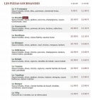 Menu Le Kiosque à Pizzas - Les pizzas gourmandes