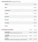 Menu Le Kiosque à Pizzas - Les kiosquitos et pizzas sucrées
