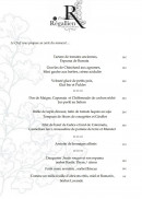 Menu Le Regallien - La carte