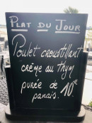 Menu Le Riva - Exemple de plat du jour