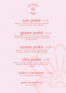 Menu My Little Poké - Les poké