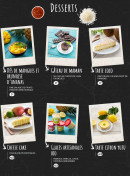 Menu My Little Warung - Les desserts