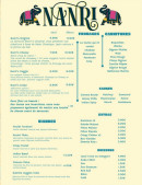 Menu Nanri - La carte