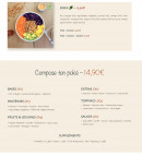 Menu Poka Cabana - Poke personnaliser