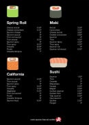 Menu Restaurant yumi - Les spring rolls, californias, sushis et  makis