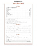 Menu Sauvages café - Les boissons