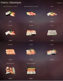 Menu Sushi Creation - Les menus classique 