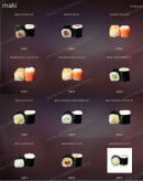 Menu Sushi Creation - Les makis 