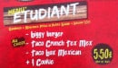 Menu Taco Box - Le menu étudiant