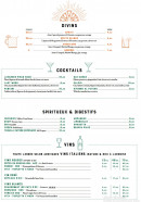 Menu Tripletta - Les vins et cocktails