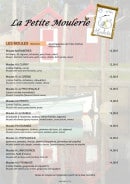 Carte et menu de La Petite Moulerie à Arcachon — Moules