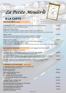 Carte et menu de La Petite Moulerie à Arcachon — Salades, burgers maison, viandes, ...