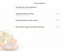 Menu L'Absolu - Plats intermédiaires  