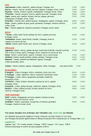Carte et menu de Aux Pizzas Gourmandes à Villenave d'Ornon — Les pizzas suite