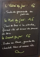 Carte et menu de Club House Tchanque à Villenave d'Ornon — Un exemple de menu du jour