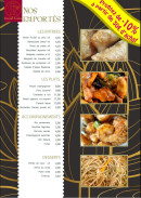 Carte et menu de Grand Lotus 33 à Saint Medard en Jalles — Les menus a emporter
