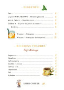 Menu Lartesia Rooftop - Les digestifs et boissons chaudes