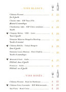 Menu Lartesia Rooftop - Les vins blancs et vins rosés