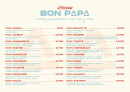 Menu Bon Papa - La carte