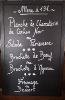 Carte et menu de Brasserie du Boucher à Port Sainte Foy Ponchapt — Le menu à 19€