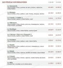 Carte et menu de Le Kiosque à Pizzas à Port Sainte Foy Ponchapt — Les pizzas gourmandes