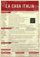Carte et menu de Casa Italia à Sainte Foy la Grande — Pizzas