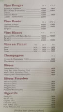 Menu Gourmet D'Asie - Les vins, bières, ...