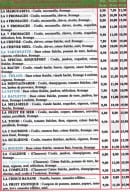 Carte et menu de Au P'tit Creux Pizzas à Cadillac en Fronsadais — Les pizzas suite