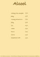 Menu La chapelle - Alcools 