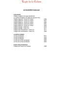 Menu Logis de la Cadène - Extrait de vins suite