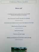 Menu Château Beau Jardin - Menu 25€