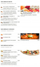 Menu Kiniro - Les menus mixtes, menus chirashi, ...