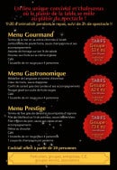 Menu Le grain d'folie - Les menus