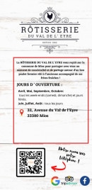 Carte et menu Rôtisserie Du Val De L'eyre Mios
