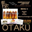 Menu Otaku Ryori - Le menu à 10.50€