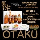 Menu Otaku Ryori - Le menu à 11.50€
