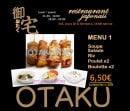 Menu Otaku Ryori - Le menu à 6.50€