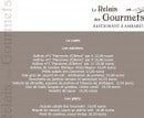 Menu Le Relais Des Gourmets - La carte et plats