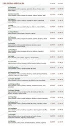 Menu Le Kiosque à Pizzas - Les pizzas spéciales