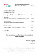 Carte et menu de La Brasserie du Lac - Hôtel Relais de Margaux à Margaux — menu enfant