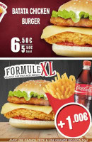 Menu Hfc - Batata chicken burger et formule xl