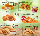 Menu Hfc - Les menus chicken nuggets, menus chicken strips et menus chicken popcorn,...