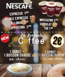 Menu Hfc - Les nescafés  et formule coffee