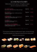 Menu J'Adooore les Sushis - Les menus du midi