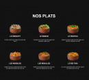 Menu Krousty Sabaïdi - Les plats