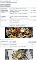 Carte et menu de Chez Eliette à Andernos les Bains — Menus, plateaux de fruits de mer, huîtres extra et soupe du bassin